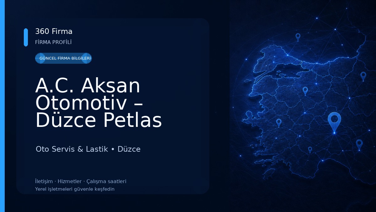 A.C. Aksan Otomotiv – Düzce Petlas Lastik Bayii | Araç Bakım ve Fren Servisi