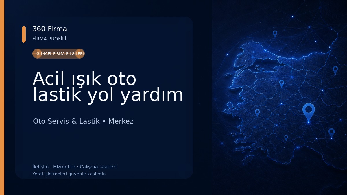 Acil ışık oto lastik yol yardım