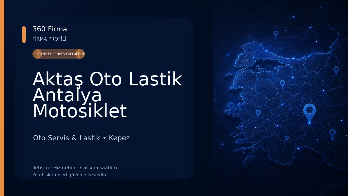 Aktaş Oto Lastik Antalya Motosiklet Lastikleri