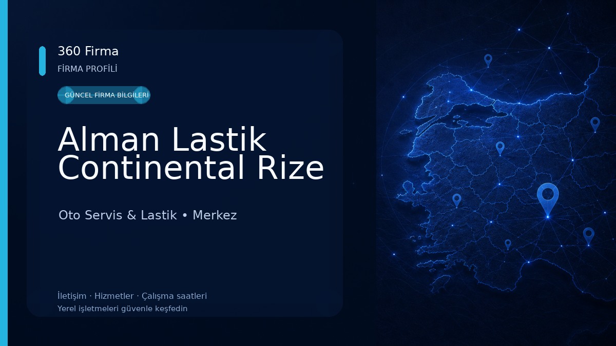 Alman Lastik Continental Rize