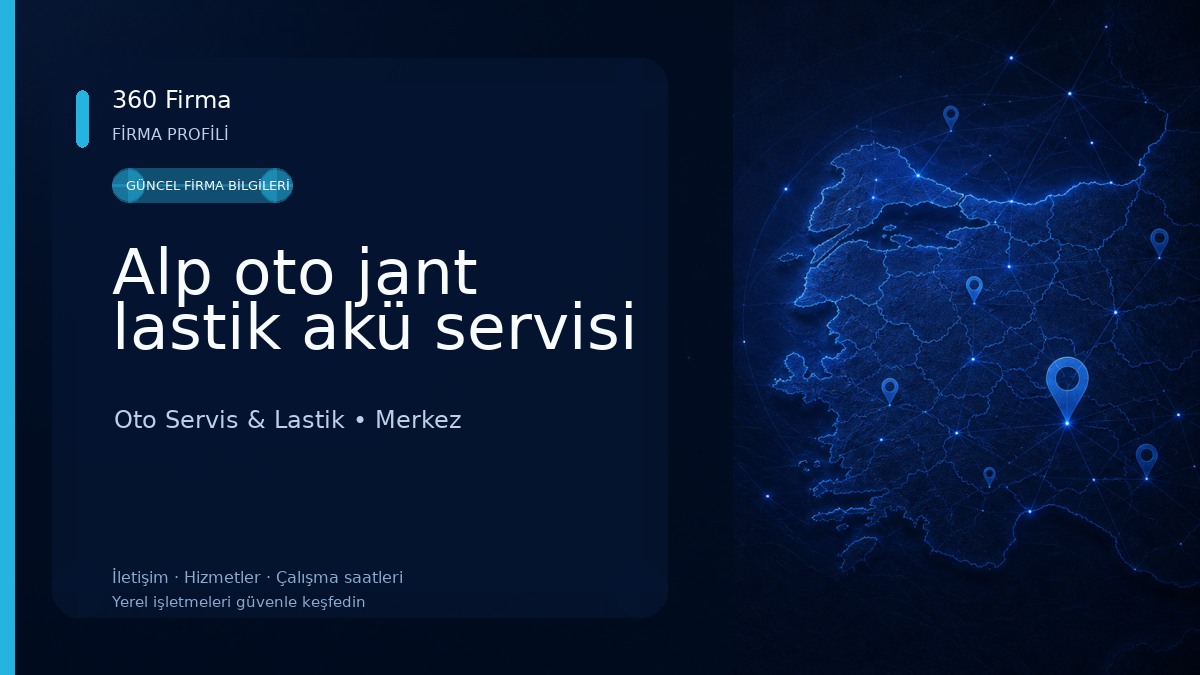 Alp oto jant lastik akü servisi 