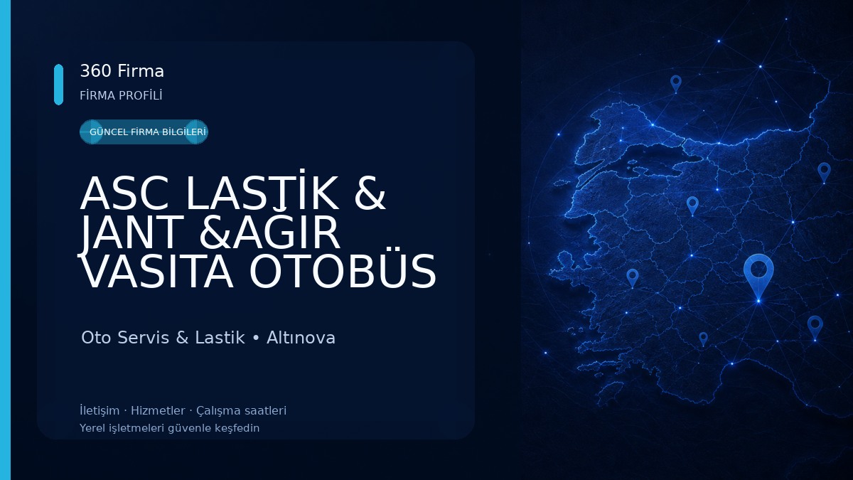 ASC LASTİK & JANT &AĞIR VASITA OTOBÜS TAMİRİ & 7/24 YOL YARDIM Oto Servis & Lastik