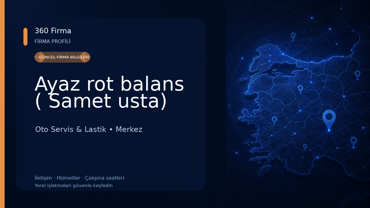 Ayaz rot balans ( Samet usta) Oto Servis & Lastik