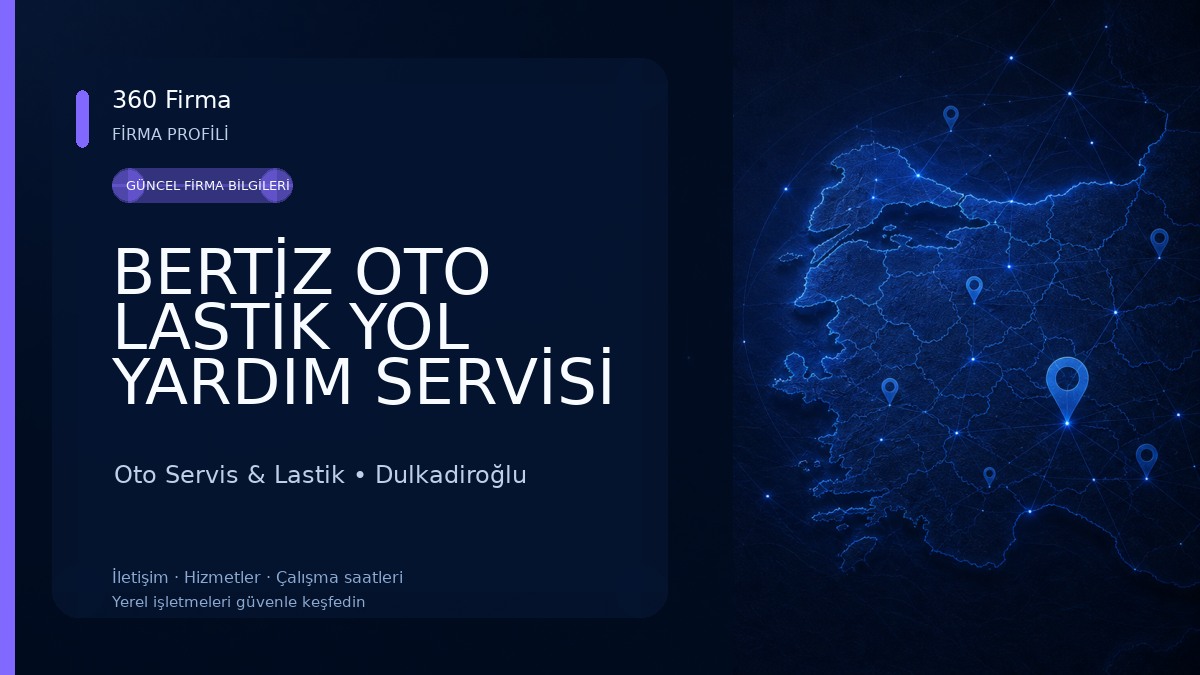 BERTİZ OTO LASTİK YOL YARDIM SERVİSİ Oto Servis & Lastik