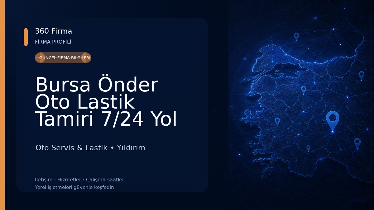 Bursa Önder Oto Lastik Tamiri 7/24 Yol Yardım Servisi, Akü Takviye Oto Servis & Lastik