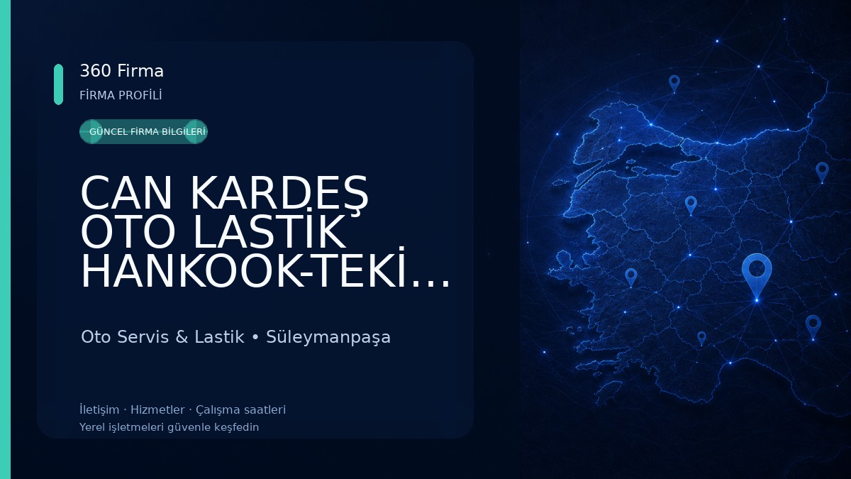 CAN KARDEŞ OTO LASTİK HANKOOK-TEKİRDAĞ OTO LASTİK 