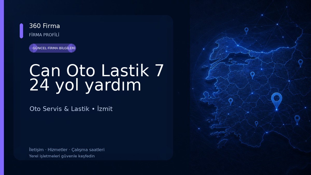 Can Oto Lastik 7 24 yol yardım Oto Servis & Lastik