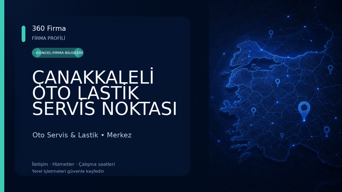 ÇANAKKALELİ OTO LASTİK SERVİS NOKTASI Oto Servis & Lastik
