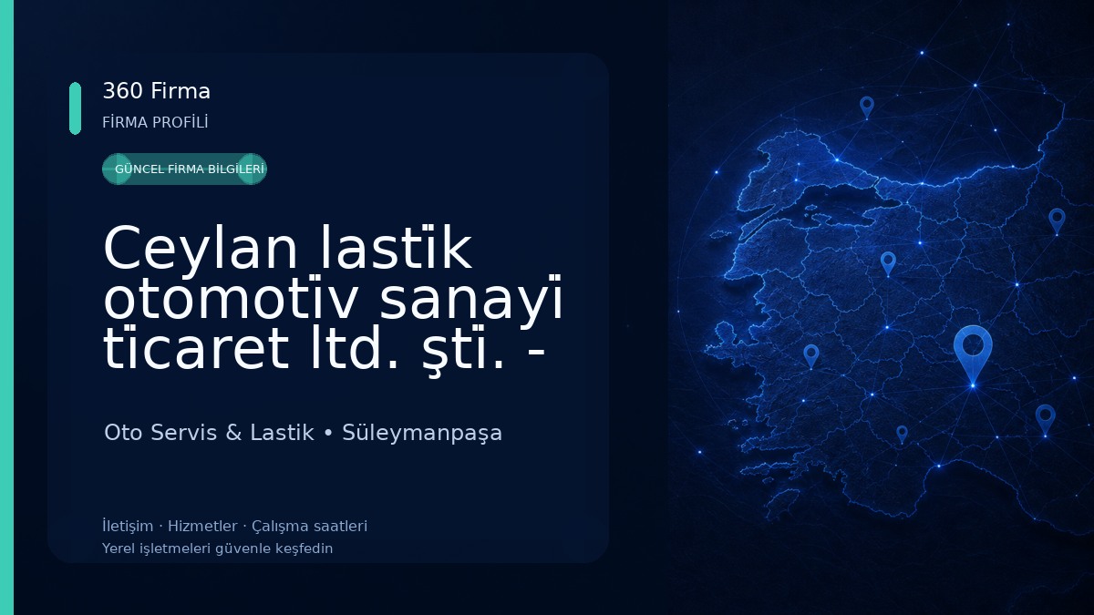 Ceylan lasti̇k otomoti̇v sanayi̇ ti̇caret ltd. şti̇. - euromaster