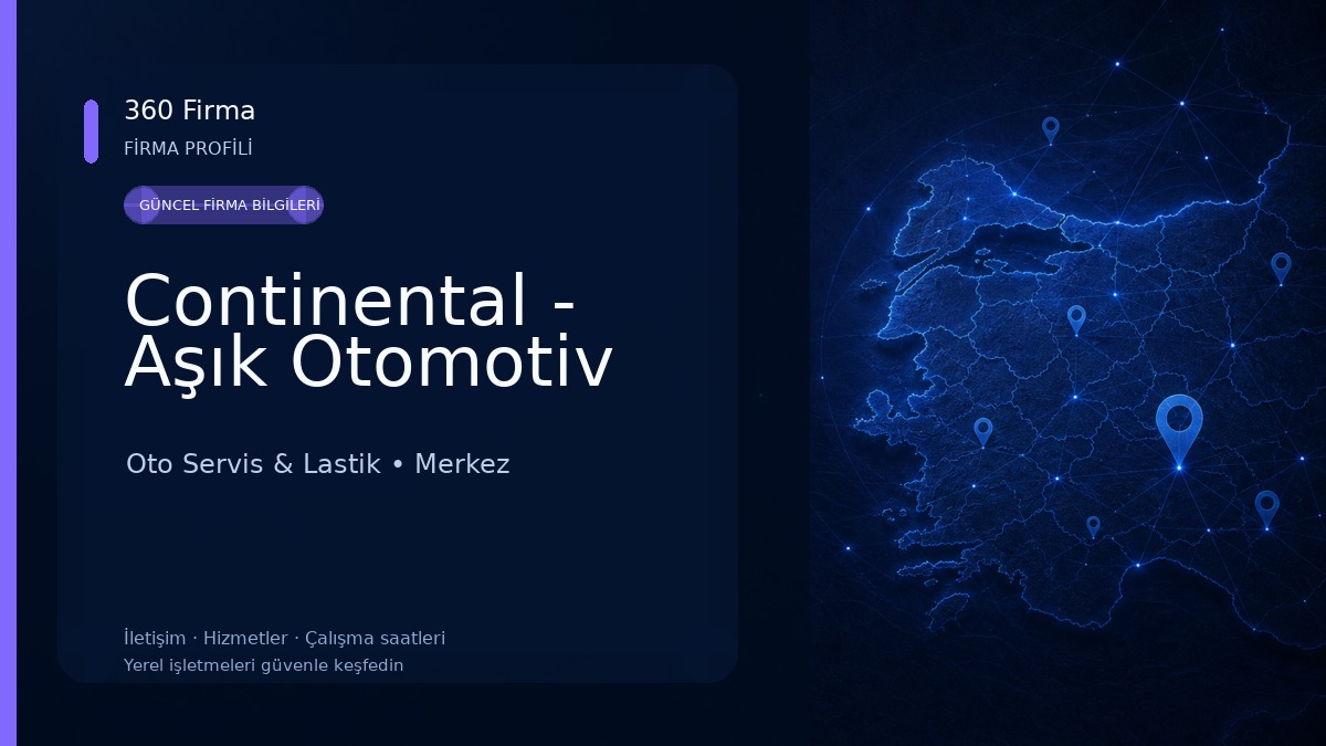 Continental - Aşık Otomotiv Oto Servis & Lastik