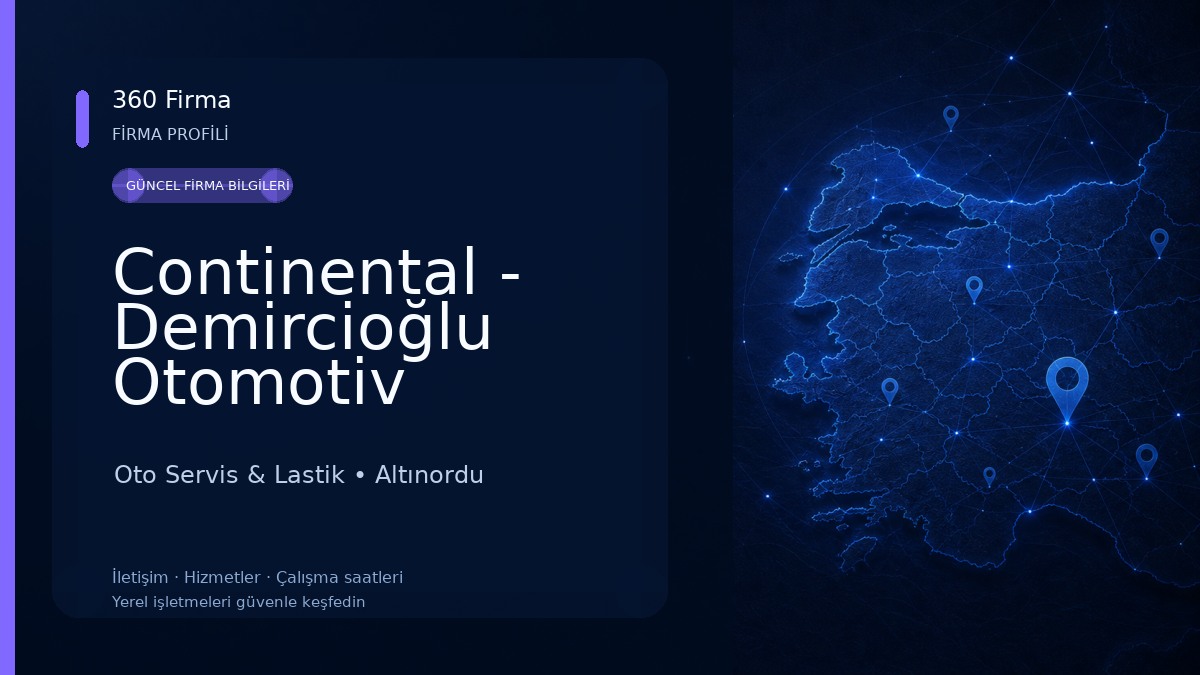 Continental - Demircioğlu Otomotiv Oto Servis & Lastik