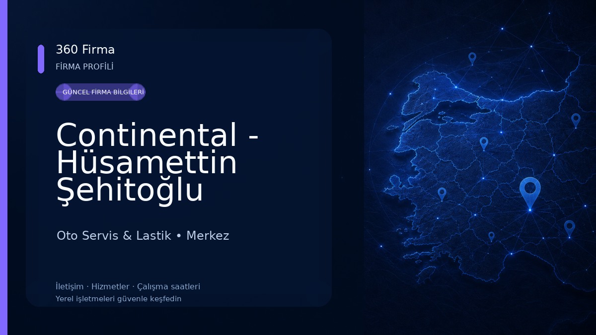 Continental - Hüsamettin Şehitoğlu Oto Servis & Lastik