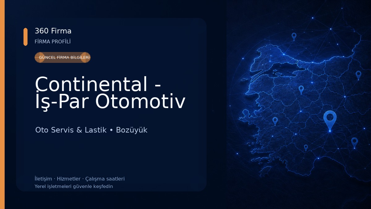 Continental - İş-Par Otomotiv Oto Servis & Lastik