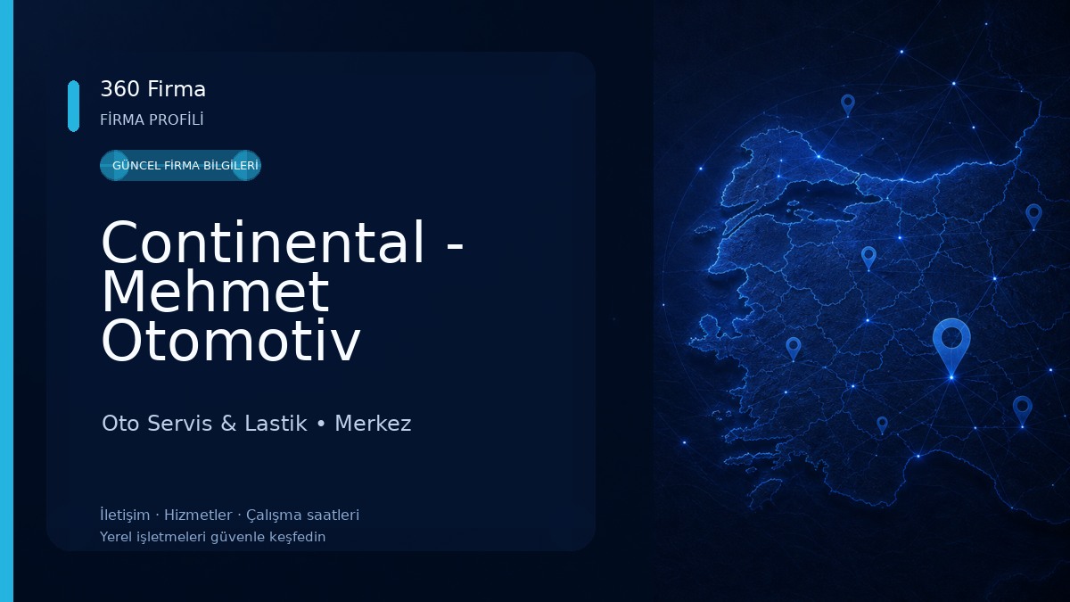 Continental - Mehmet Otomotiv Oto Servis & Lastik