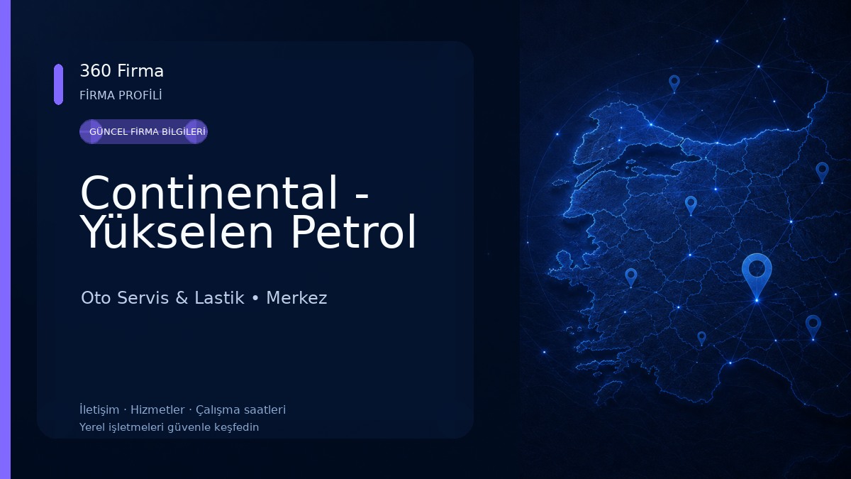 Continental - Yükselen Petrol Oto Servis & Lastik