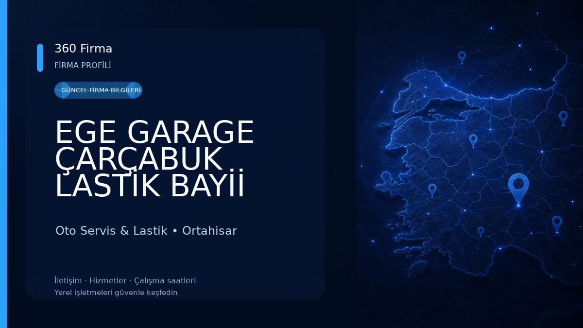 EGE GARAGE ÇARÇABUK LASTİK BAYİİ Oto Servis & Lastik