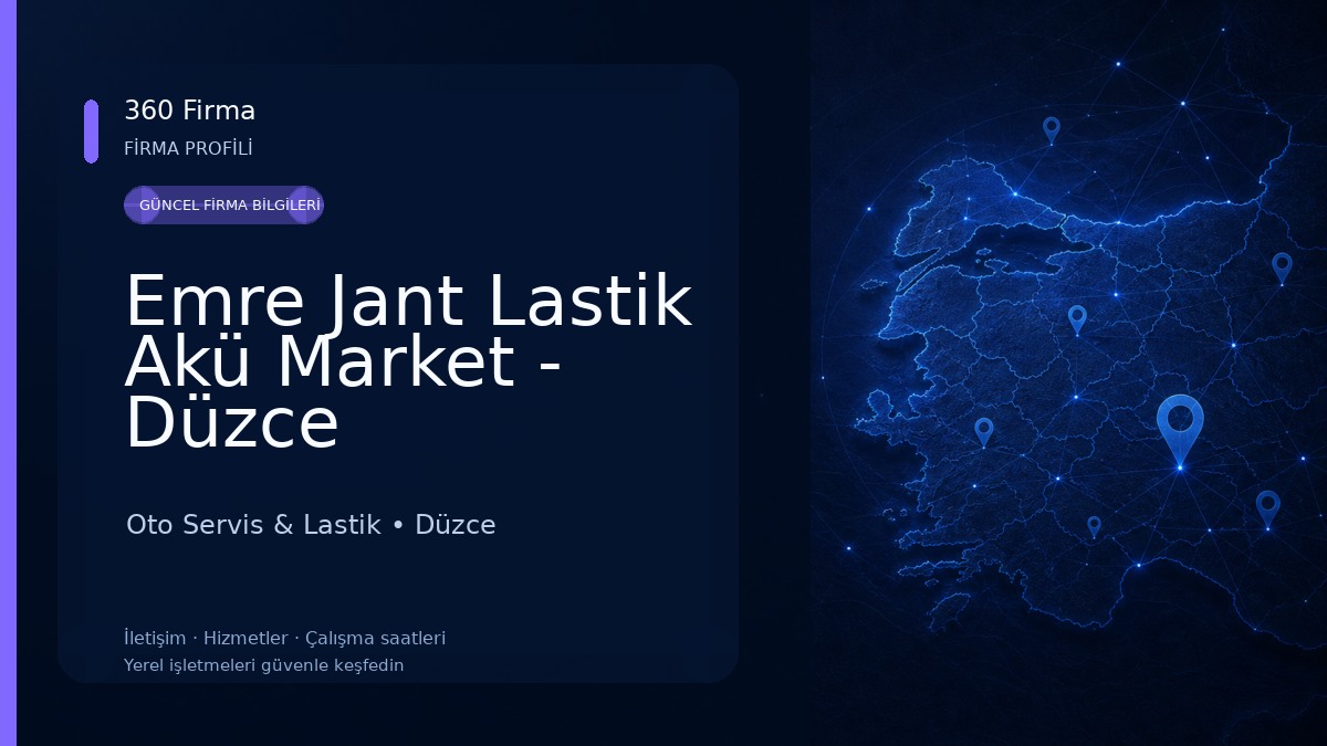 Emre Jant Lastik Akü Market - Düzce Oto Servis & Lastik