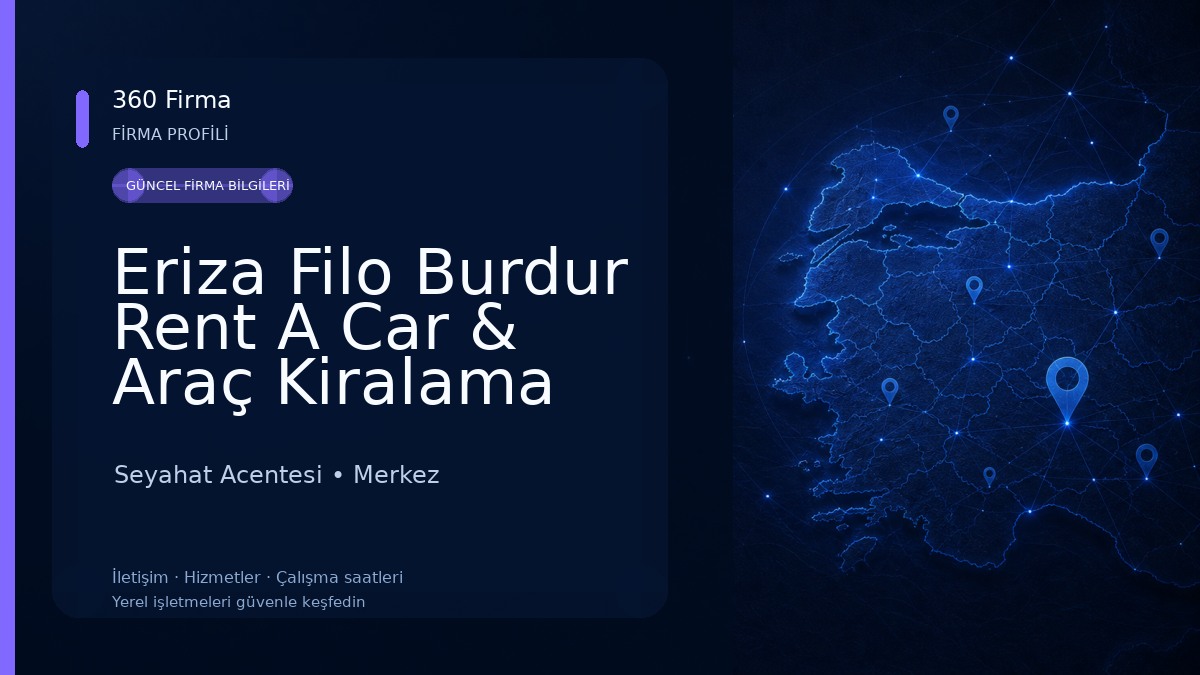 Eriza Filo Burdur Rent A Car & Araç Kiralama