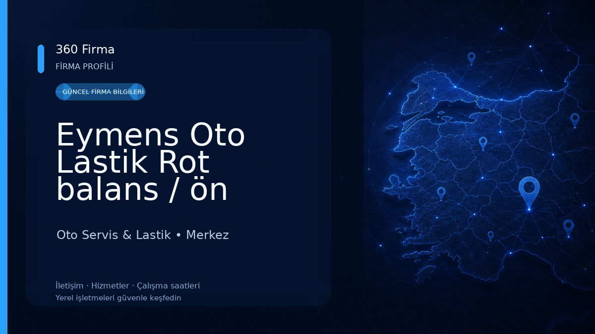 Eymens Oto Lastik Rot balans / ön takım kontrol ve tamiri Oto Servis & Lastik