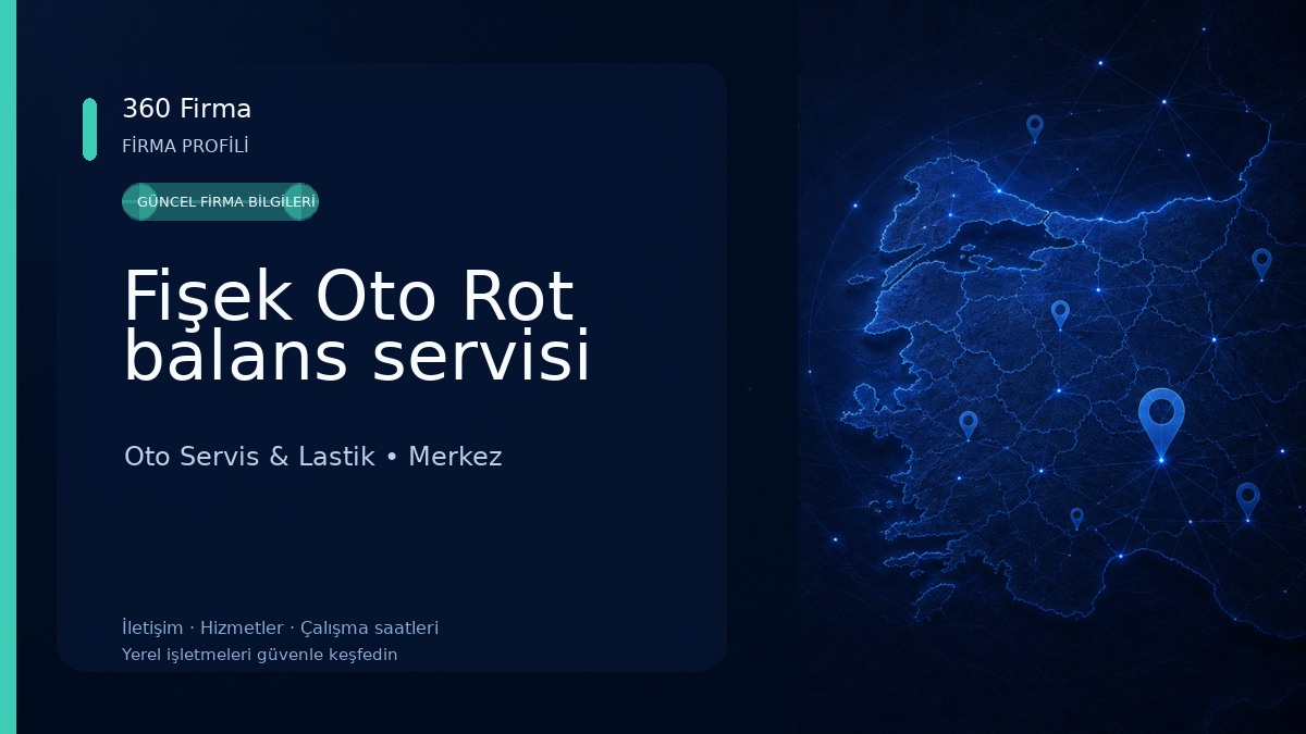Fişek Oto Rot balans servisi Oto Servis & Lastik