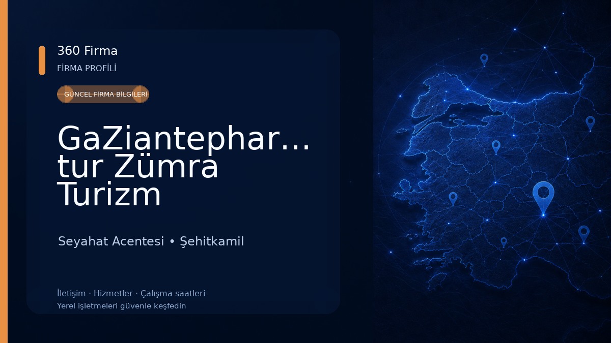 GaZiantephareketli tur Zümra Turizm Seyahat Acentesi