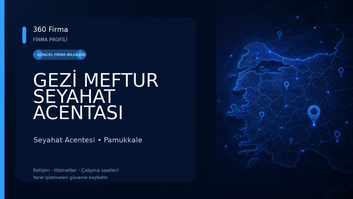 GEZİ MEFTUR SEYAHAT ACENTASI Seyahat Acentesi