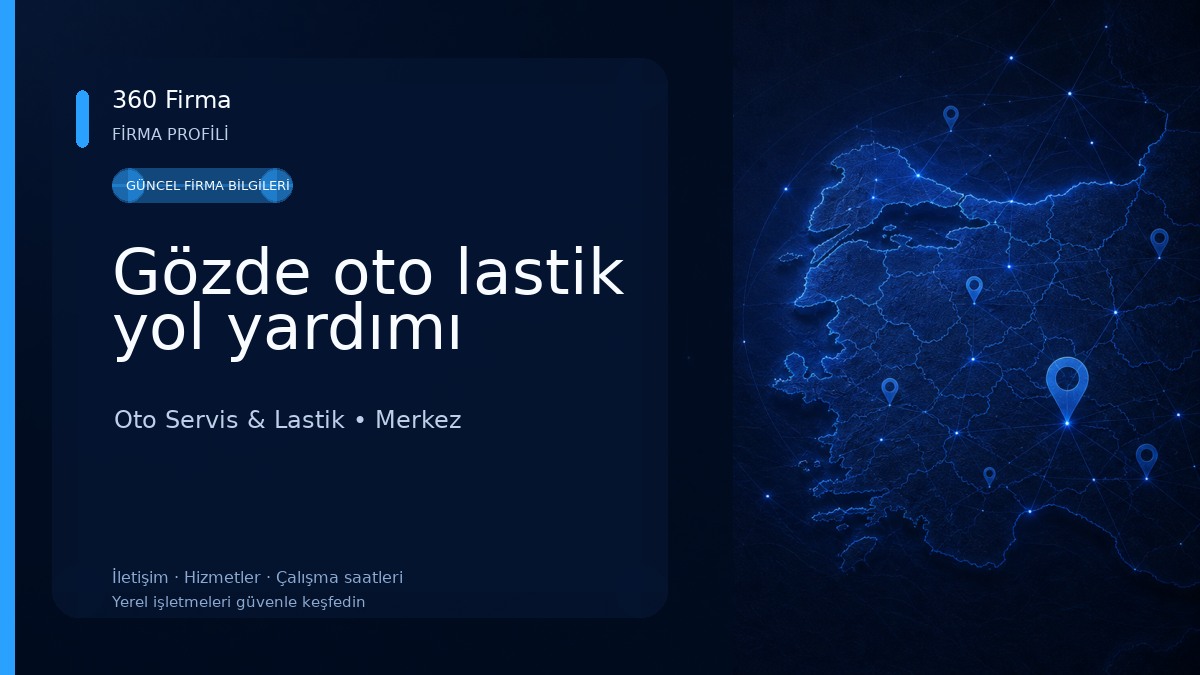Gözde oto lastik yol yardımı Oto Servis & Lastik