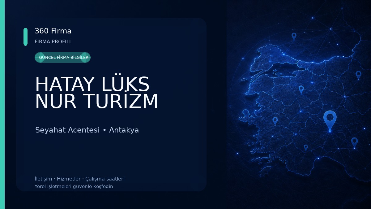 HATAY LÜKS NUR TURİZM Seyahat Acentesi