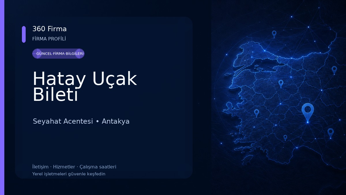 Hatay Uçak Bileti