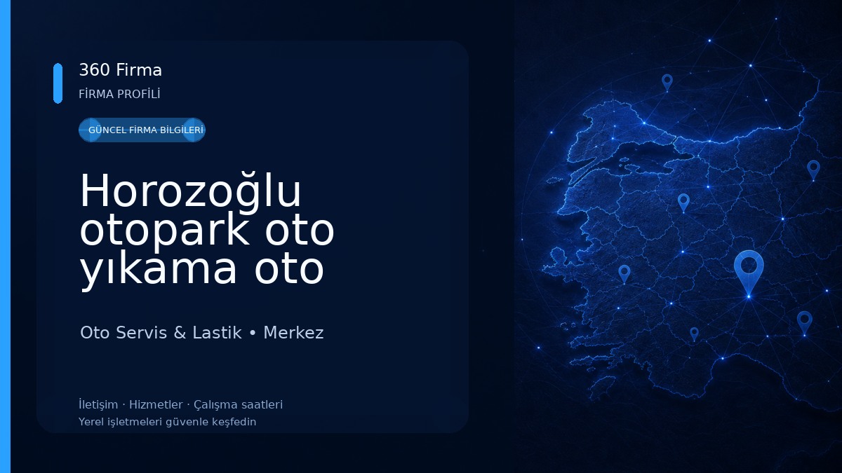 Horozoğlu otopark oto yıkama oto lastik Oto Servis & Lastik