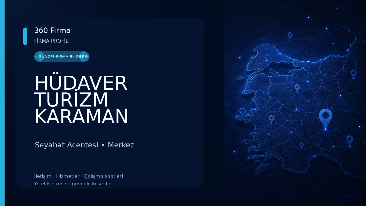 HÜDAVER TURİZM KARAMAN ŞUBESİ Seyahat Acentesi