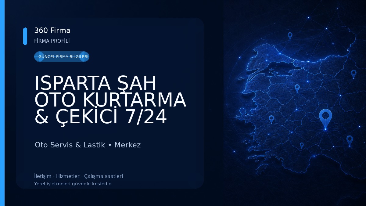 ISPARTA ŞAH OTO KURTARMA & ÇEKİCİ 7/24 YOL YARDIM Oto Servis & Lastik
