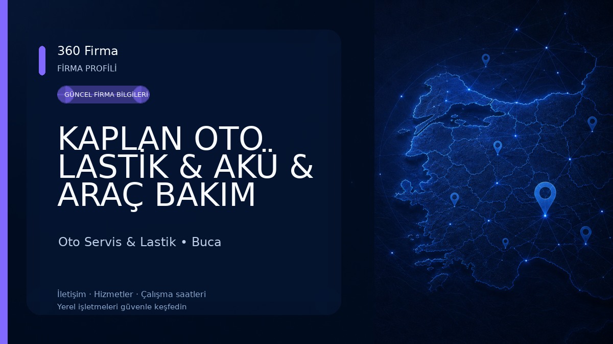 KAPLAN OTO LASTİK & AKÜ & ARAÇ BAKIM SERVİSİ Oto Servis & Lastik