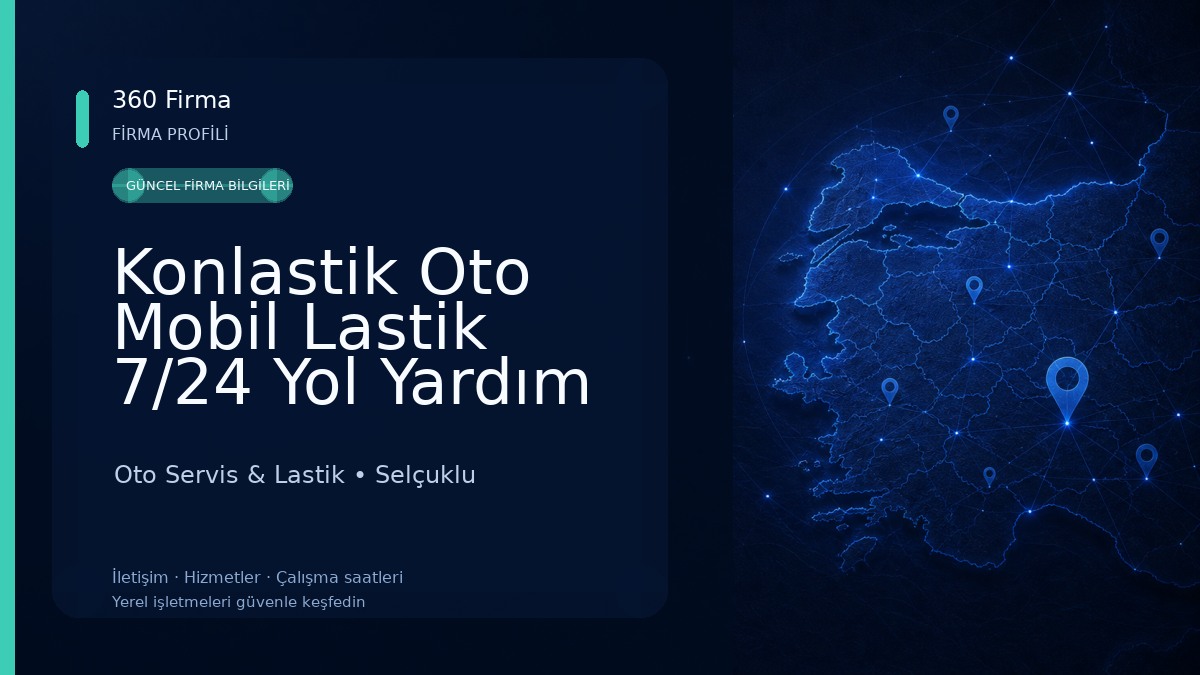 Konlastik Oto Mobil Lastik 7/24 Yol Yardım Oto Servis & Lastik