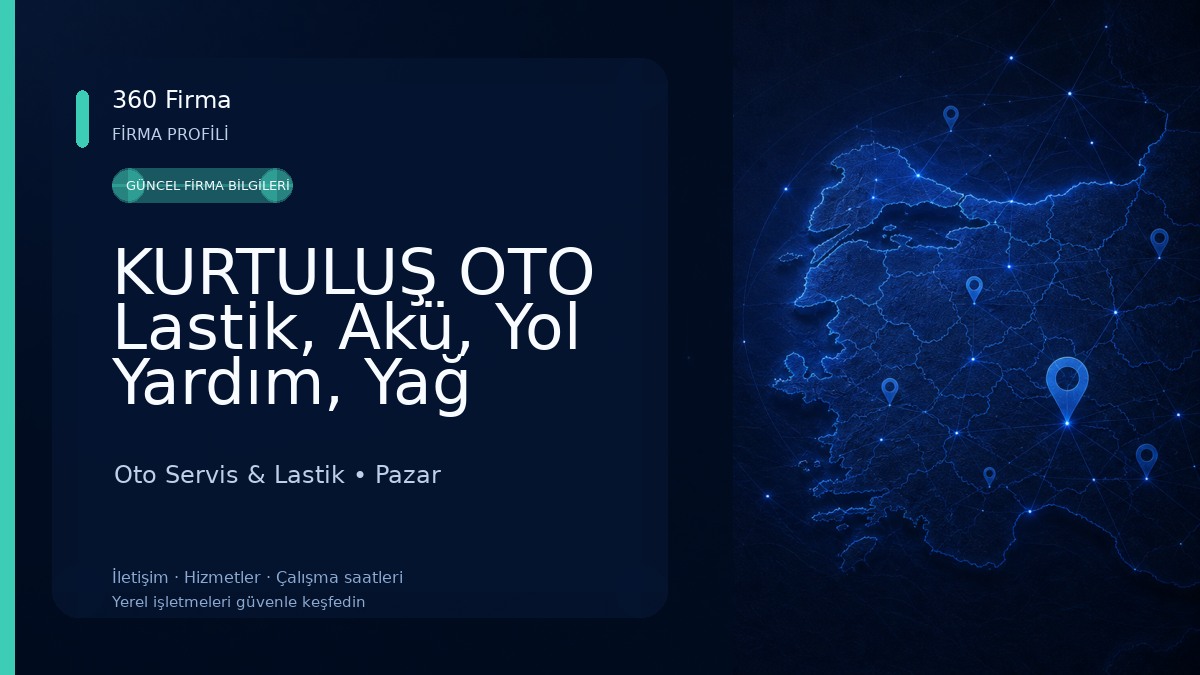 KURTULUŞ OTO Lastik, Akü, Yol Yardım, Yağ Bakımı Rize/Pazar 