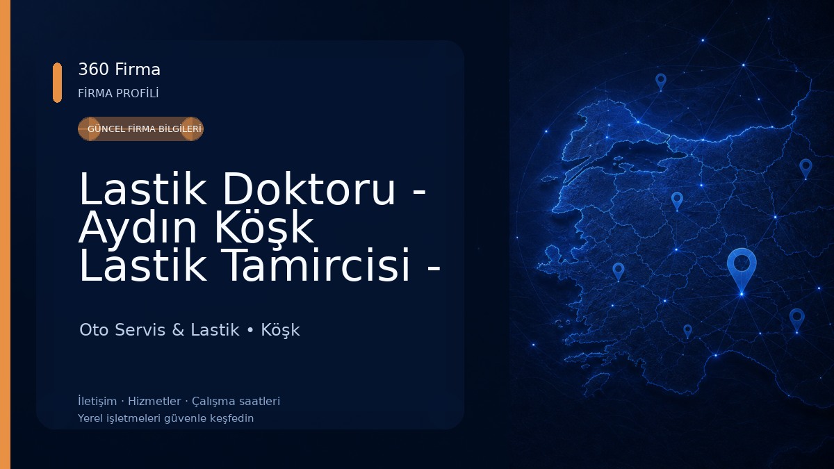 Lastik Doktoru - Aydın Köşk Lastik Tamircisi - 7 24 Yol Yardım Lastikçi - Çıkma İkinci El Lastikler