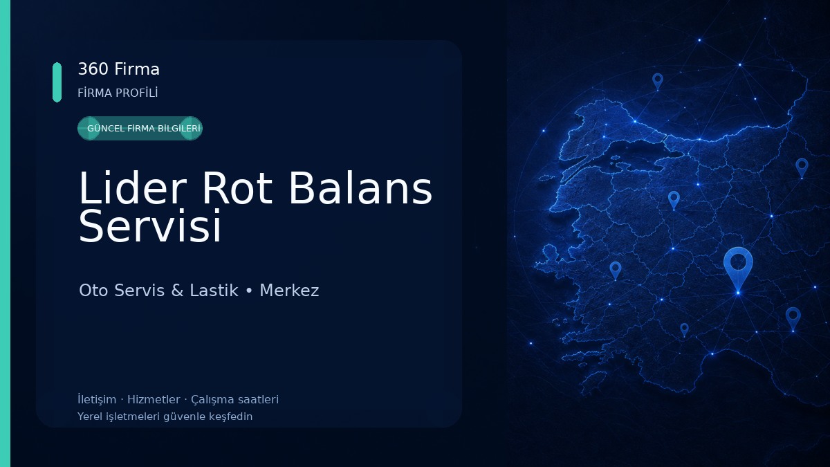 Lider Rot Balans Servisi Oto Servis & Lastik