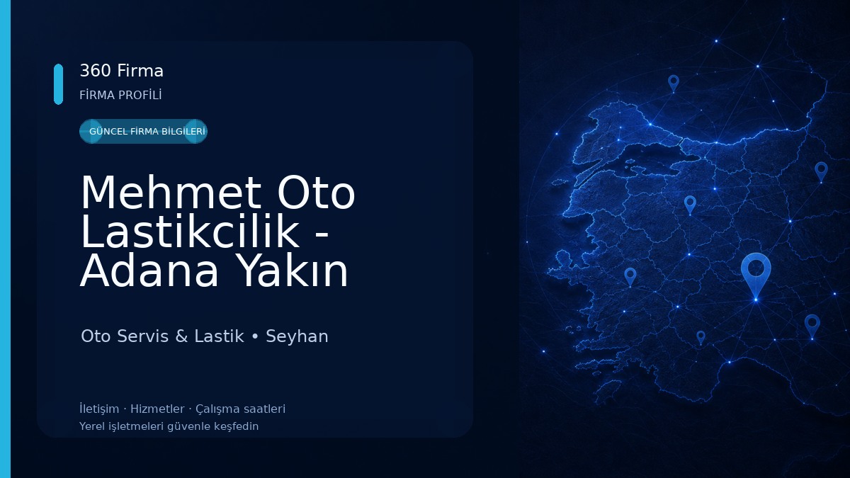Mehmet Oto Lastikcilik - Adana Yakın Lastikçi Oto Servis & Lastik