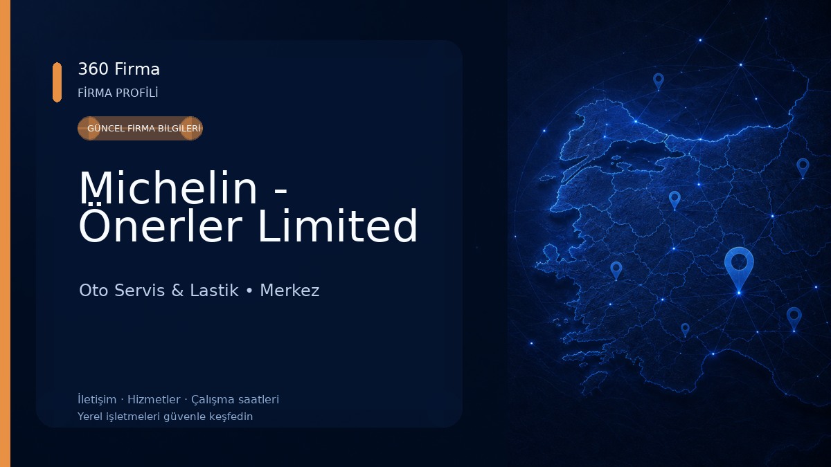Michelin - Önerler Limited Oto Servis & Lastik