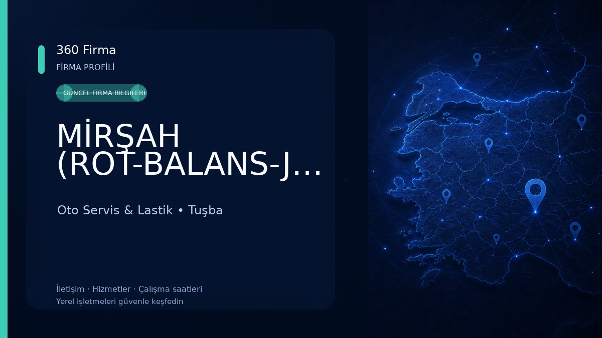 MİRŞAH (ROT-BALANS-JANT-LASTİK) Oto Servis & Lastik