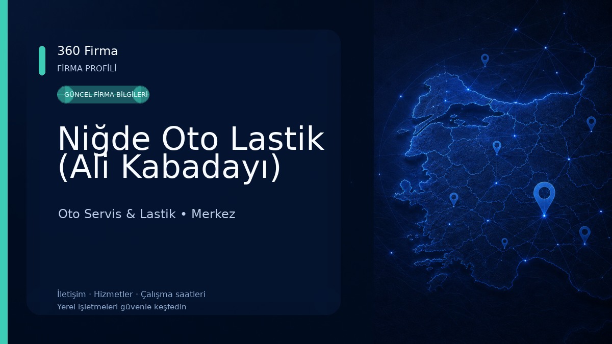 Niğde Oto Lastik (Ali Kabadayı) 