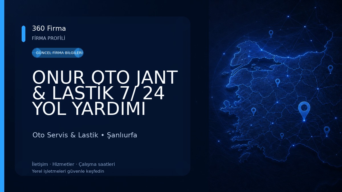 ONUR OTO JANT & LASTİK 7/ 24 YOL YARDIMI Oto Servis & Lastik