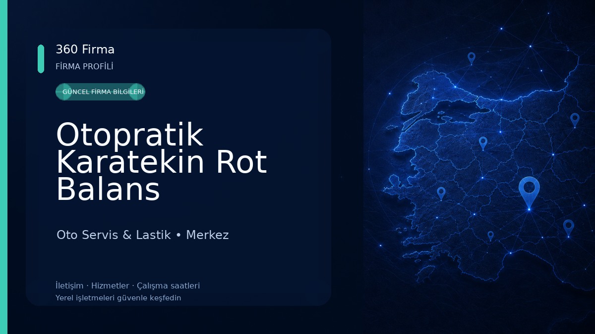 Otopratik Karatekin Rot Balans Oto Servis & Lastik