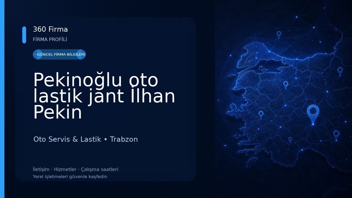 Pekinoğlu oto lastik jant İlhan Pekin Oto Servis & Lastik