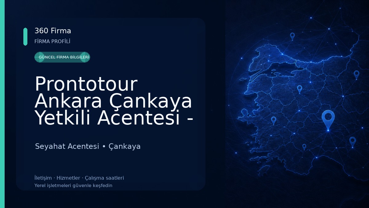 Prontotour Ankara Çankaya Yetkili Acentesi - Doras Turizm Seyahat Acentesi