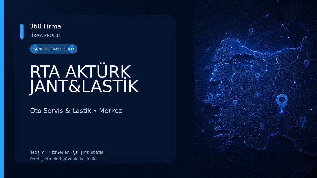 RTA AKTÜRK JANT&LASTİK Oto Servis & Lastik