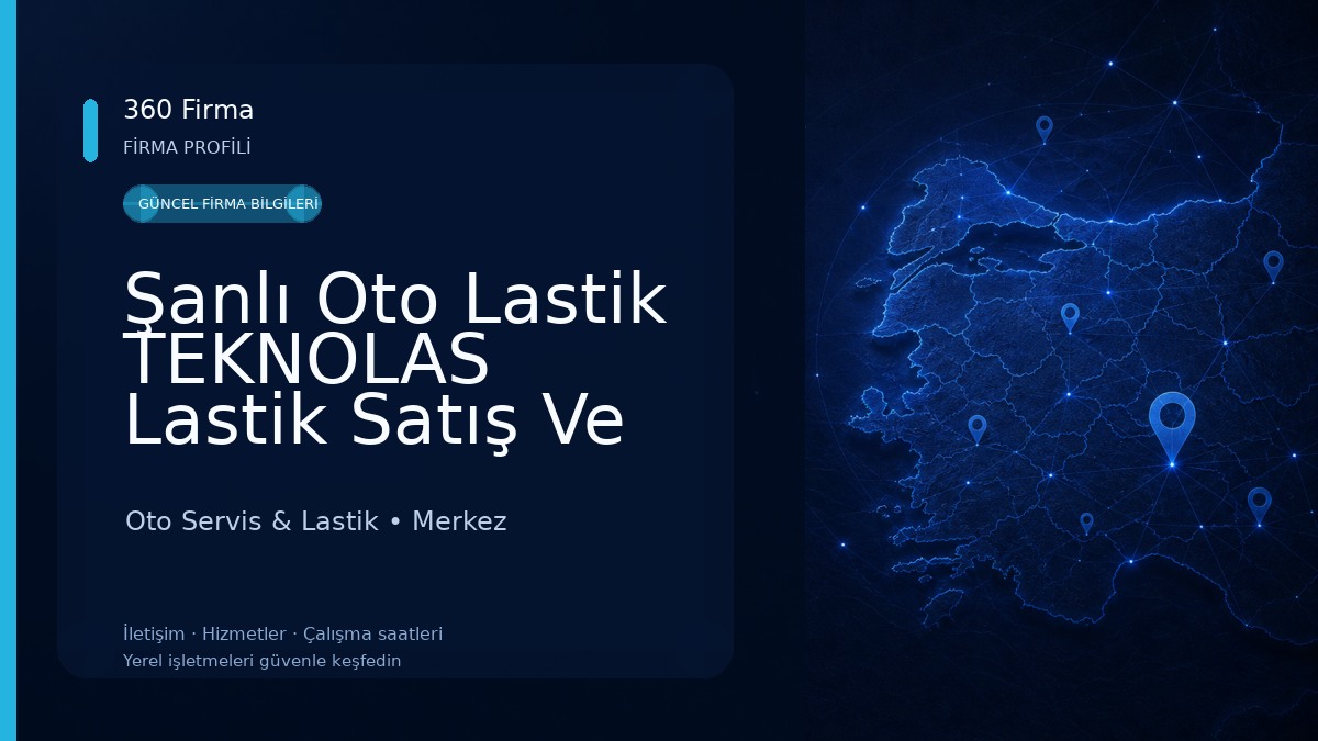 Şanlı Oto Lastik TEKNOLAS Lastik Satış Ve Tamir Nokian Özka Lassa LastikPark Bayisi
