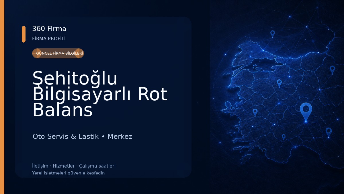 Şehitoğlu Bilgisayarlı Rot Balans