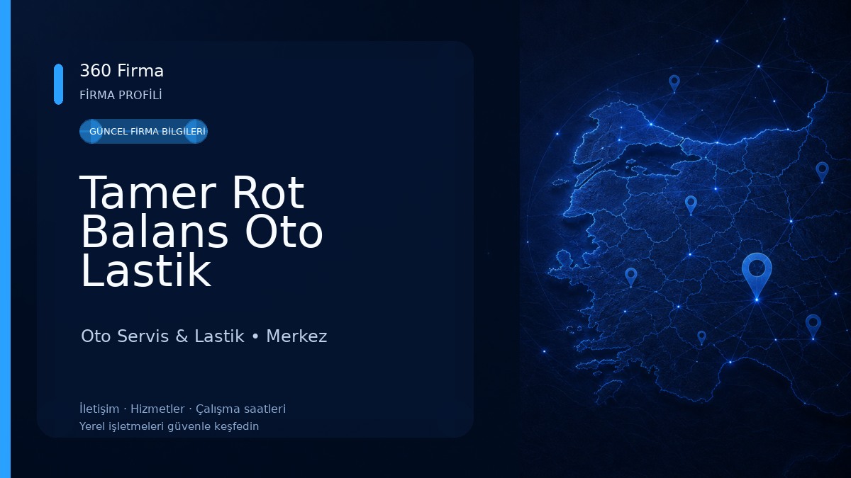 Tamer Rot Balans Oto Lastik Oto Servis & Lastik