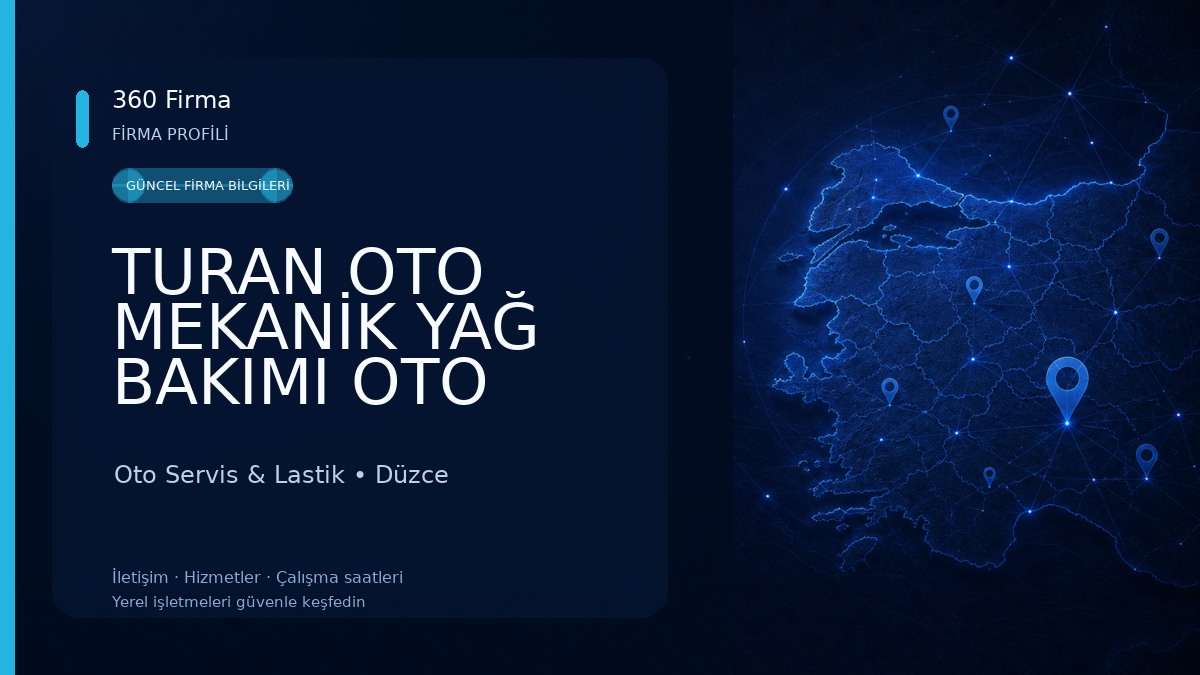 TURAN OTO MEKANİK YAĞ BAKIMI OTO LASTİK 